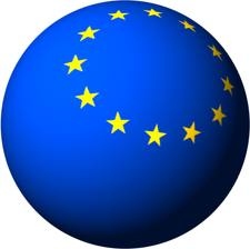 EU vlag op bol